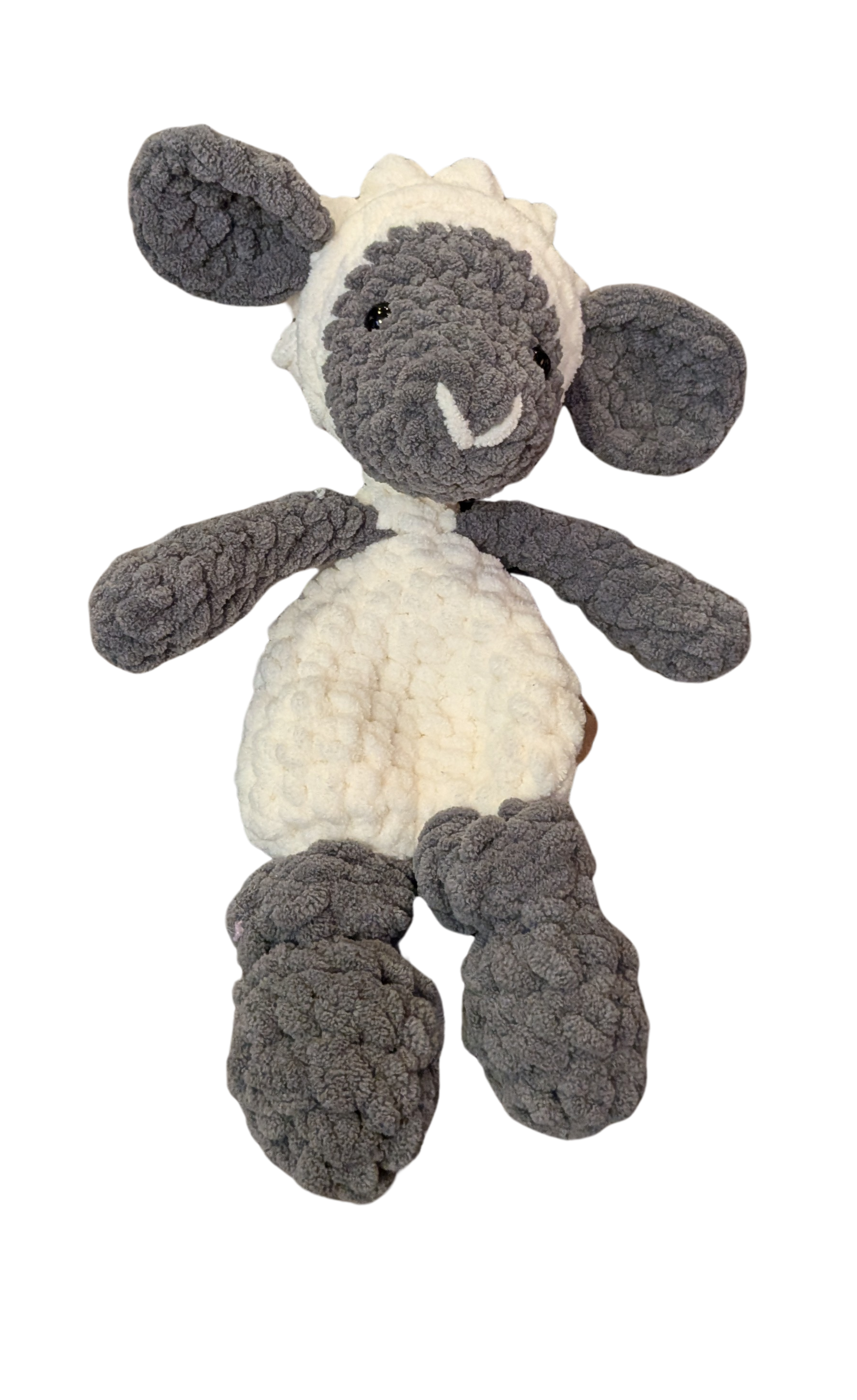 Crochet Lamb Unstuffed Stuffy