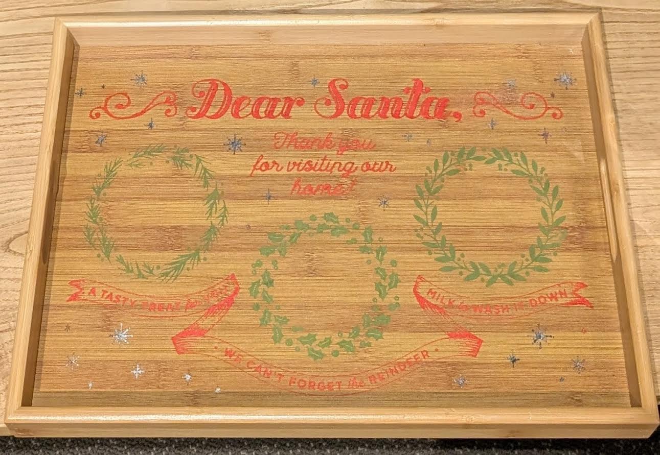 Christmas Themed Serving Platter