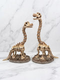 Skeleton Dinosaurs w/ Bases- Bone Color