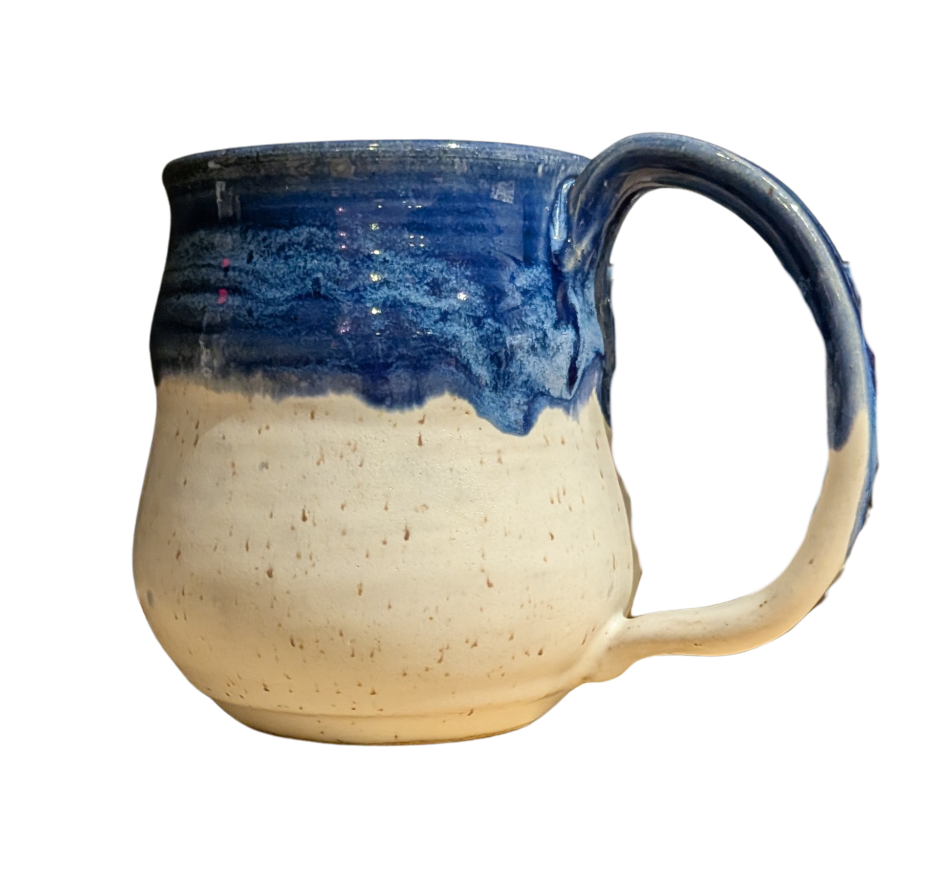 Blue and White Ceramic Mug
