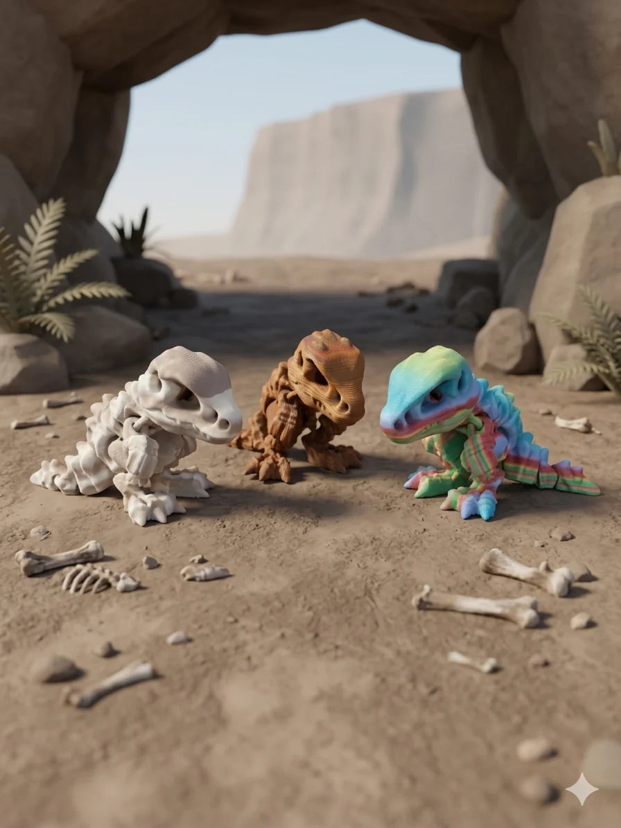 Articulated Small Dino Skeleton