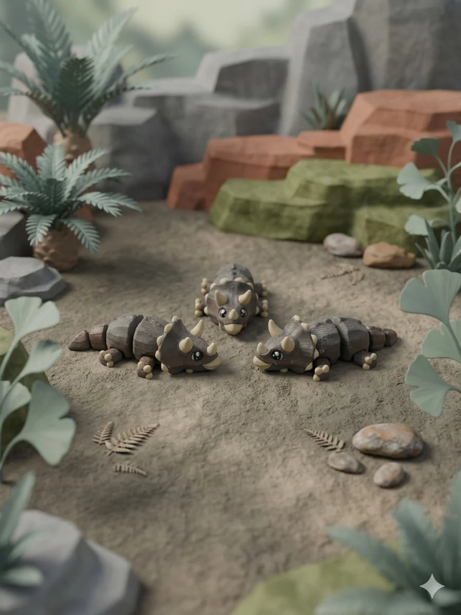 Articulated Small Triceratops