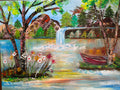 Canoe by the Falls