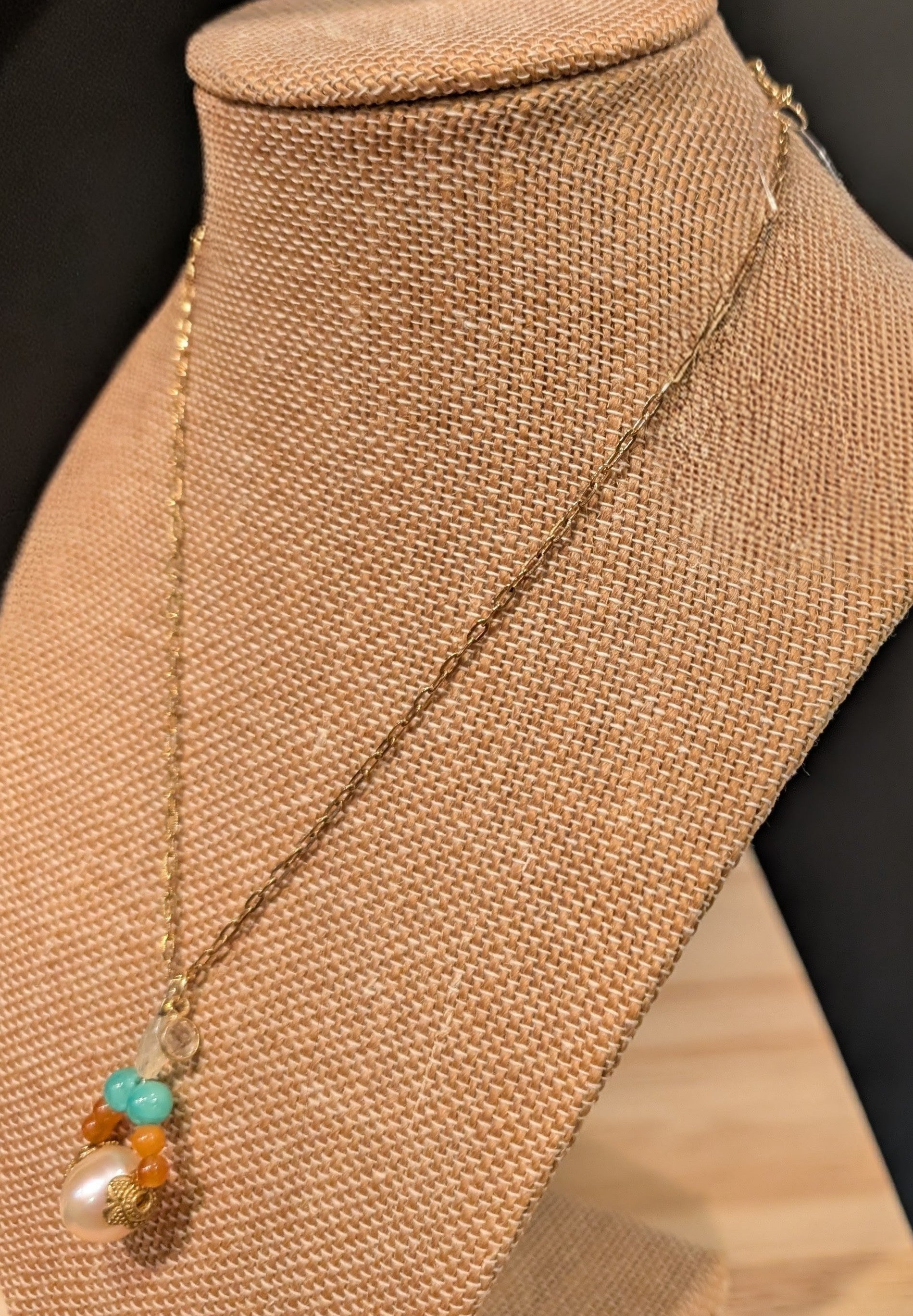 Gold Vermeil Pearl Necklace