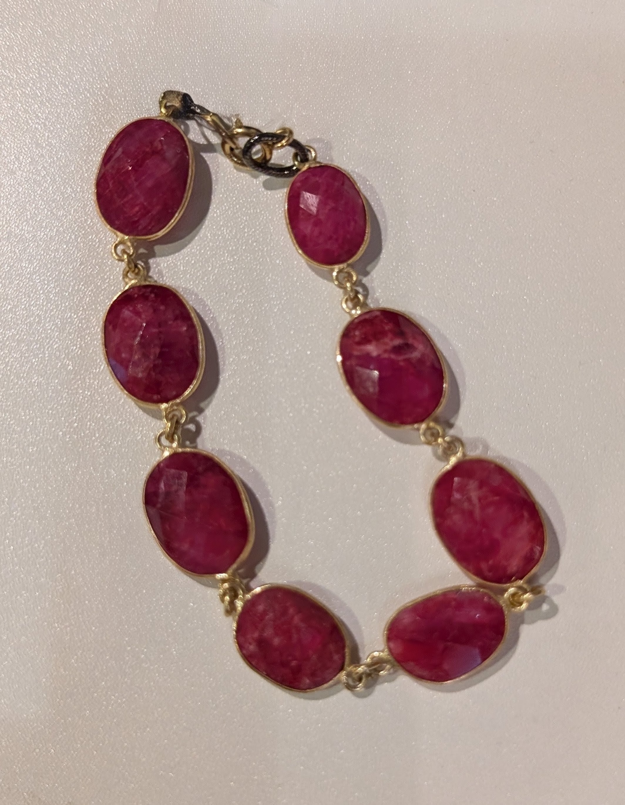 Ruby and Vermeil Bracelet