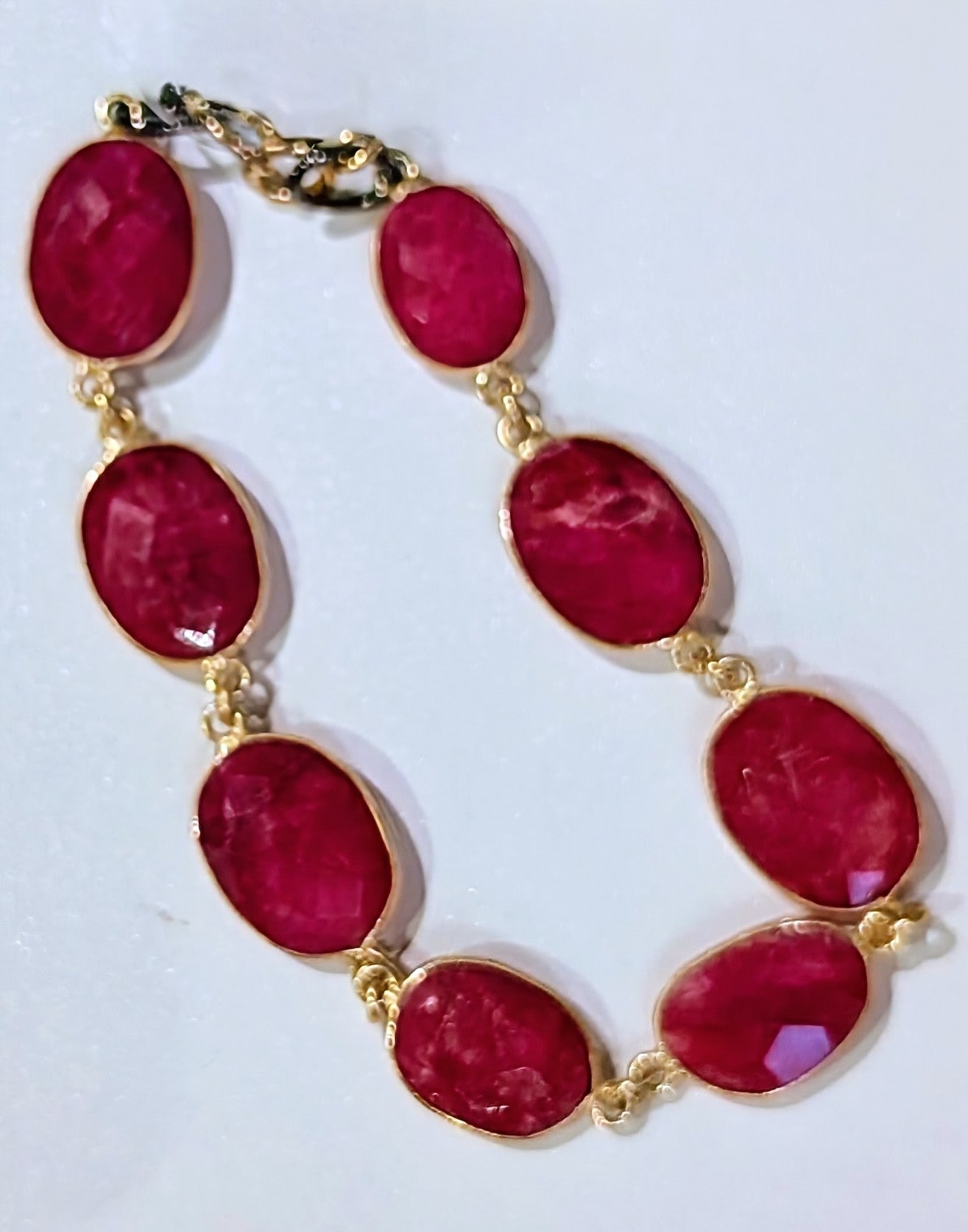 Ruby and Vermeil Bracelet