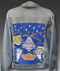 Starry Playhouse Square Denim Jacket Women size XXL