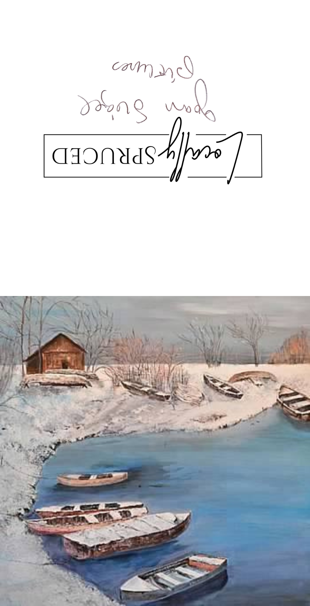 Winter on the Lake Print